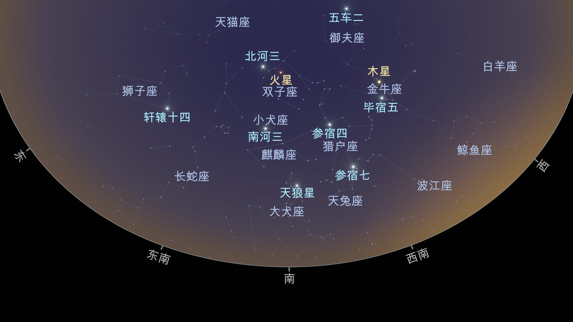 Sky Map February 2025 (NH)