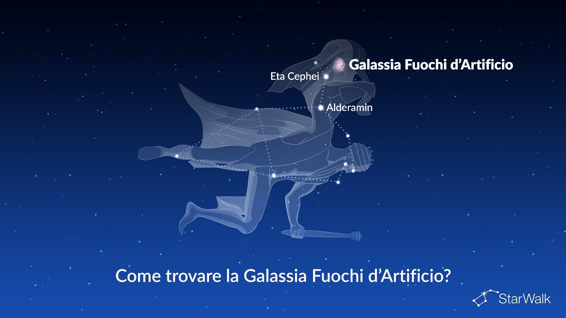 Galassia Fuochi d’Artificio — come trovarla