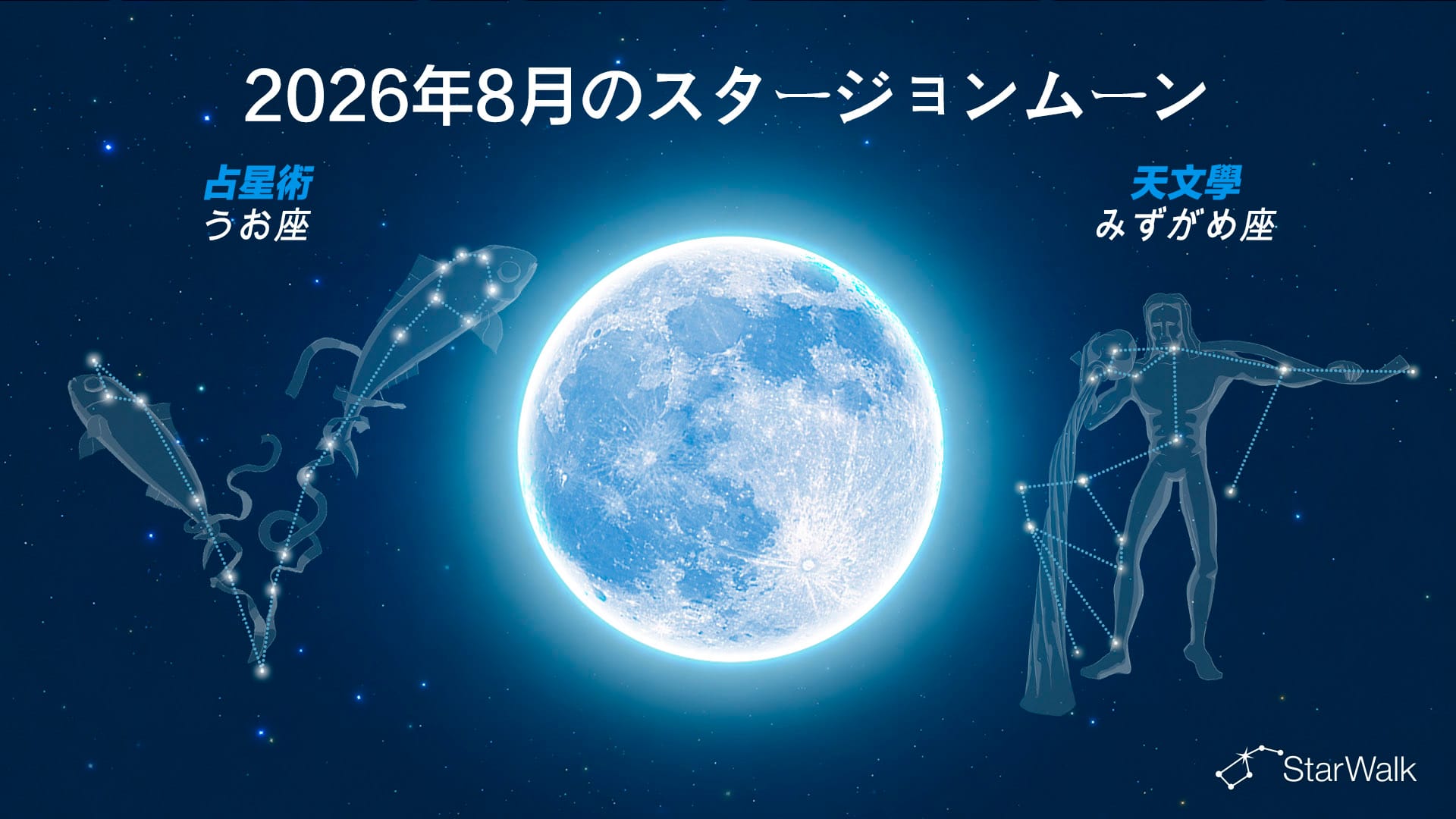 8月の満月は何座にある？