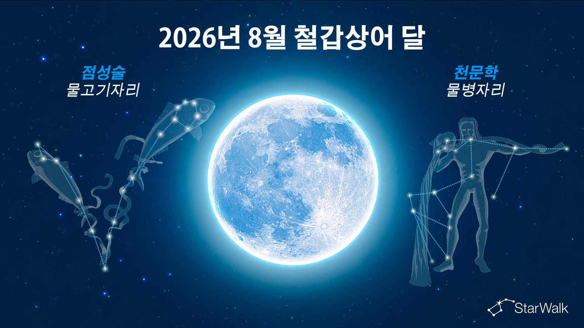 8월 보름달은 어느 별자리에 있나요?