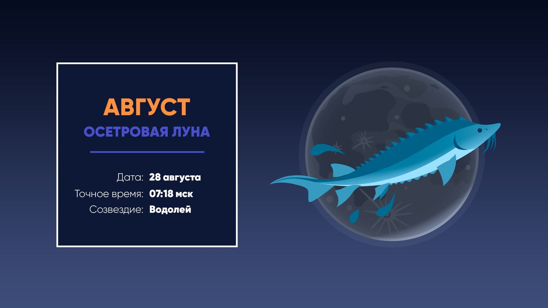 Полнолуние в августе 2026