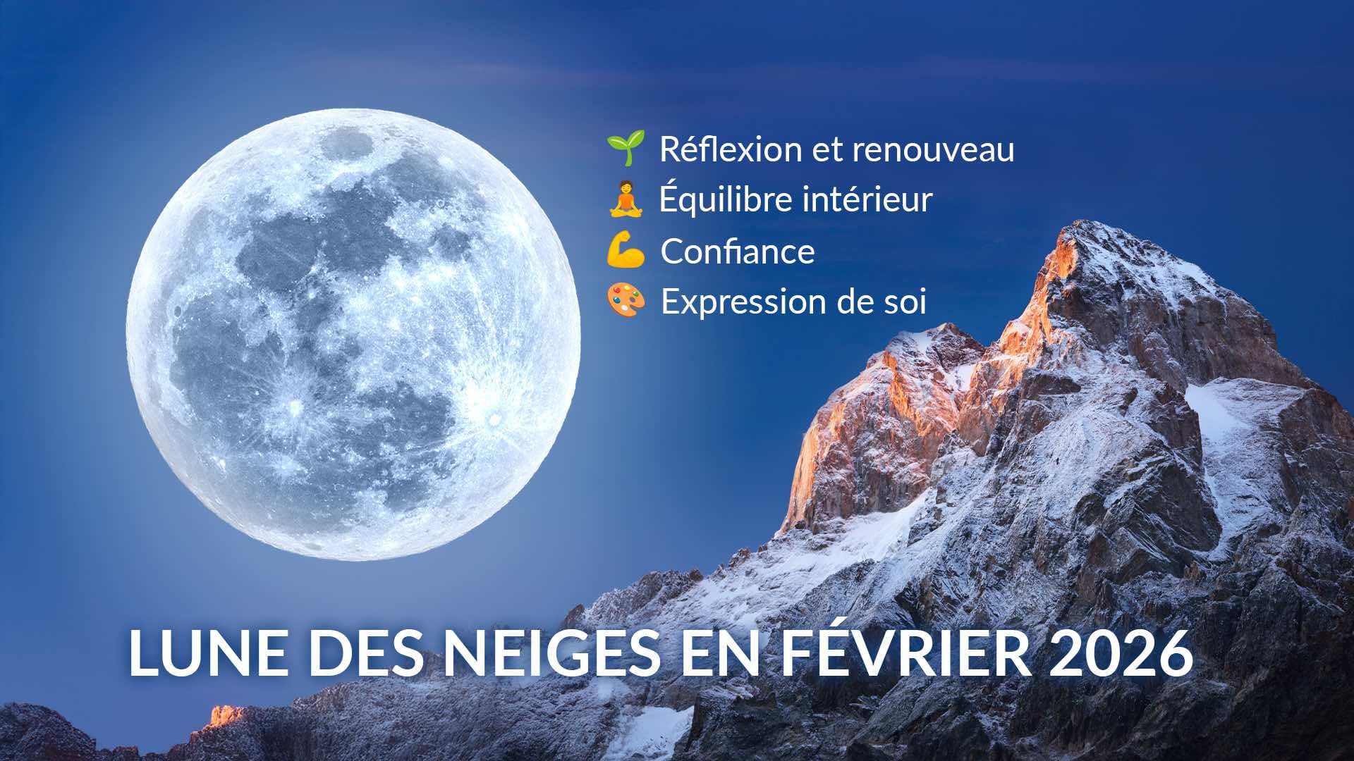 Pleine Lune de février 2026 : signification spirituelle