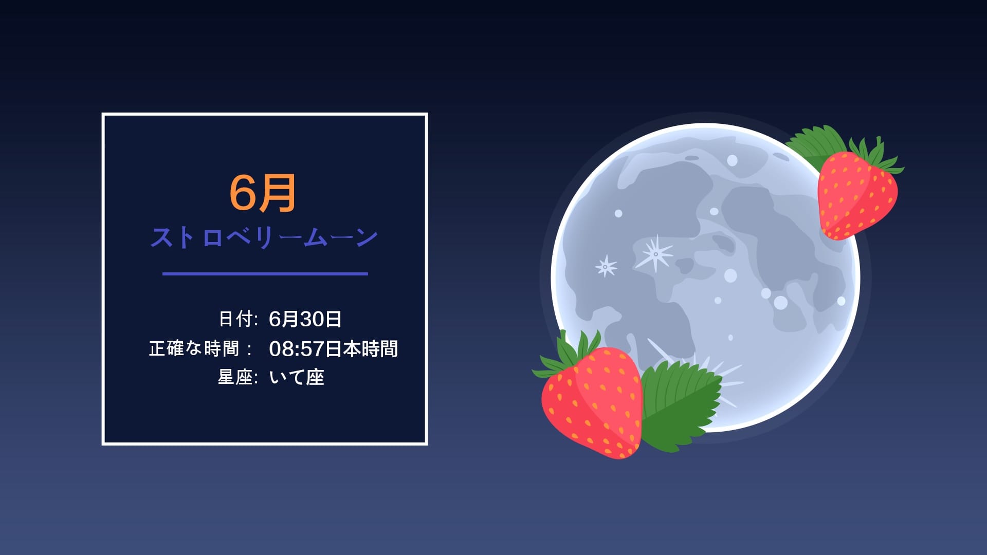 2026年6月の満月