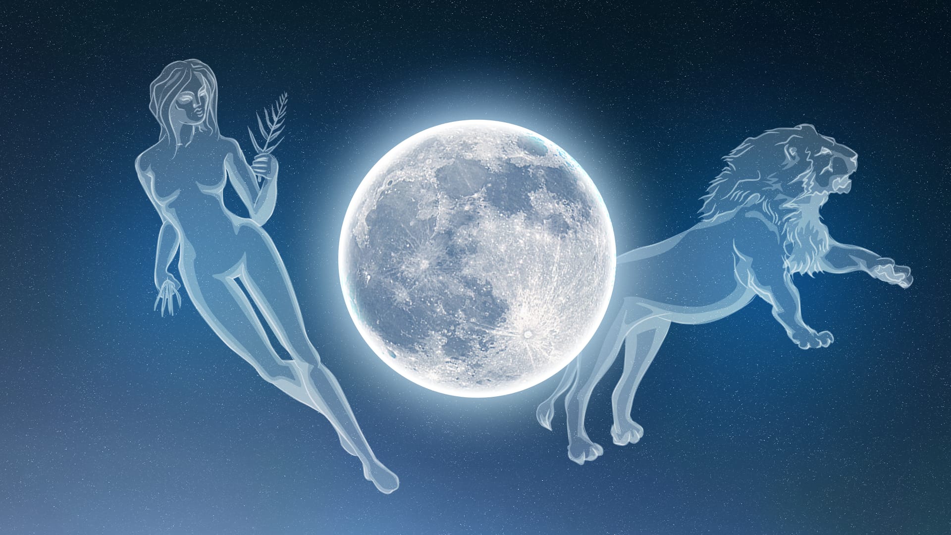 März-Vollmond: Sternzeichen Jungfrau & Sternbild Löwe