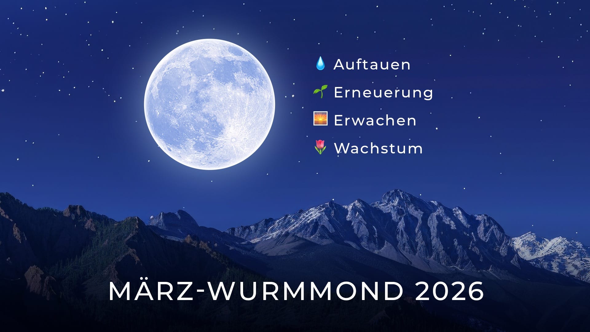 Vollmond im März 2026: spirituelle Bedeutung