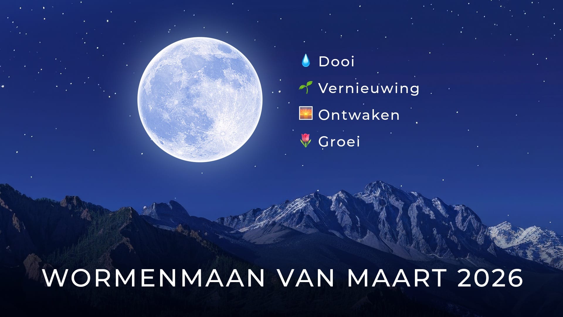 Volle maan maart 2026: spirituele betekenis