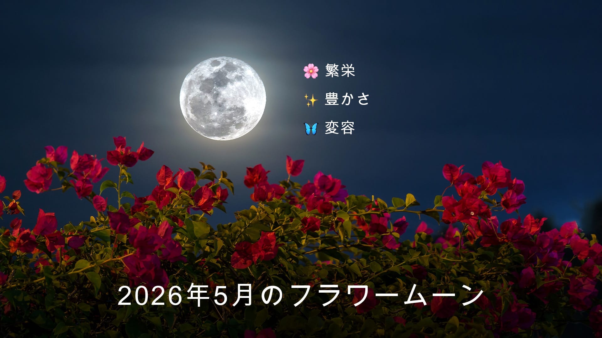 2026年5月の満月：スピリチュアルな意味