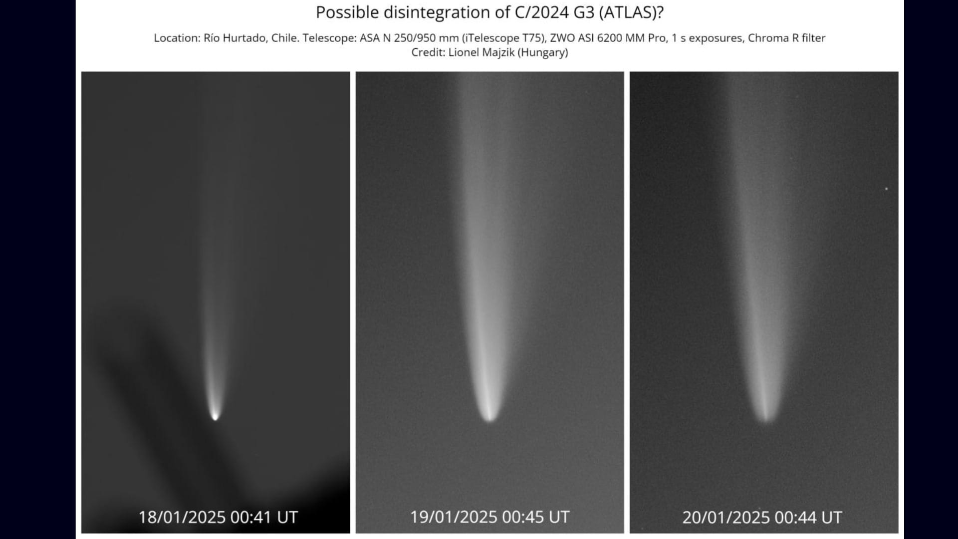 Comet ATLAS G3 by Lionel Majzik