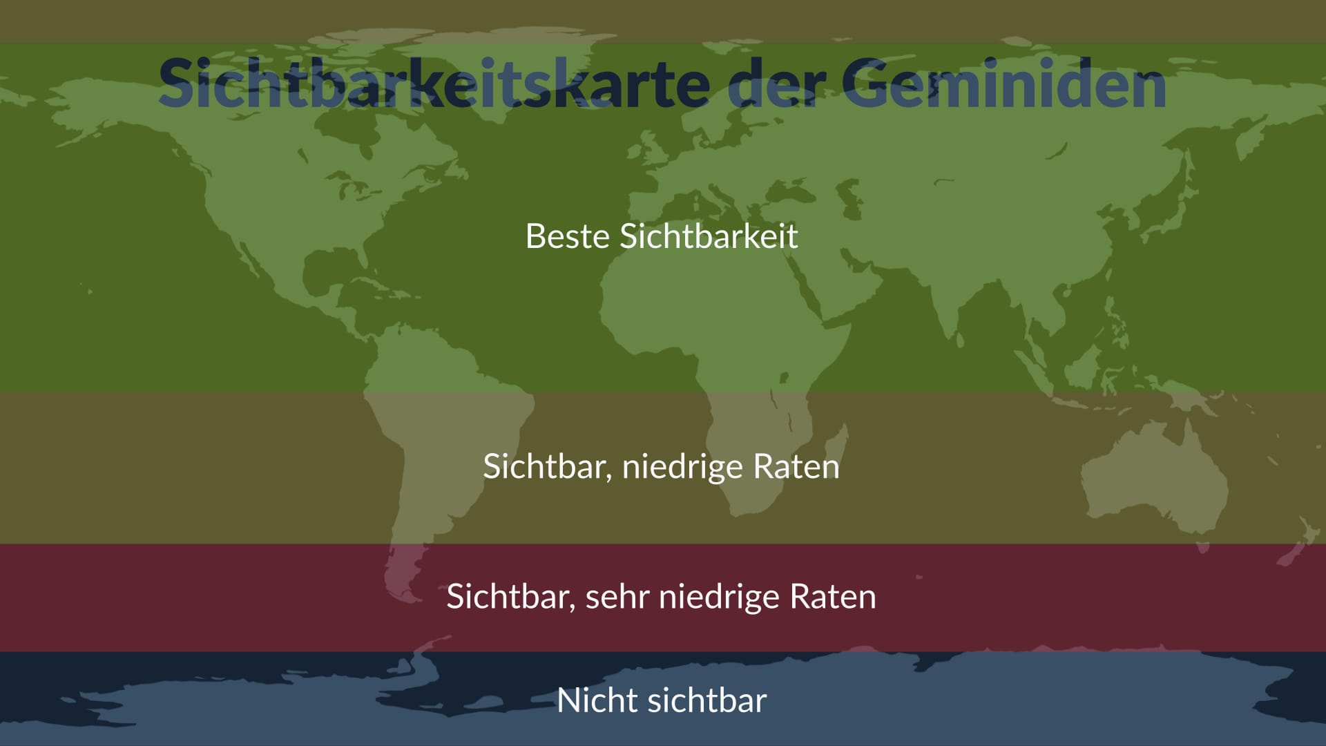 Geminids Visibility Map