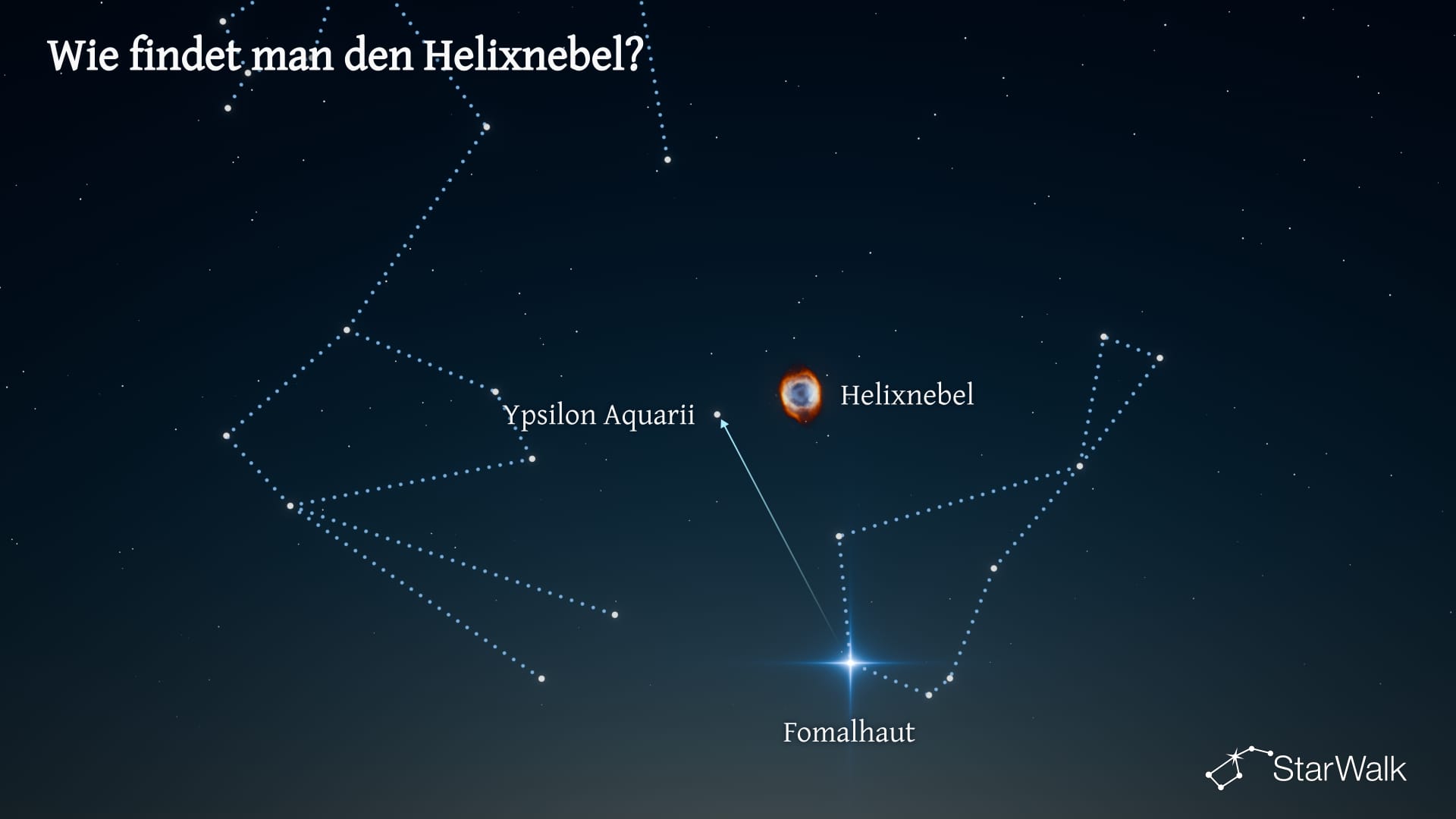 Helixnebel – So finden Sie ihn