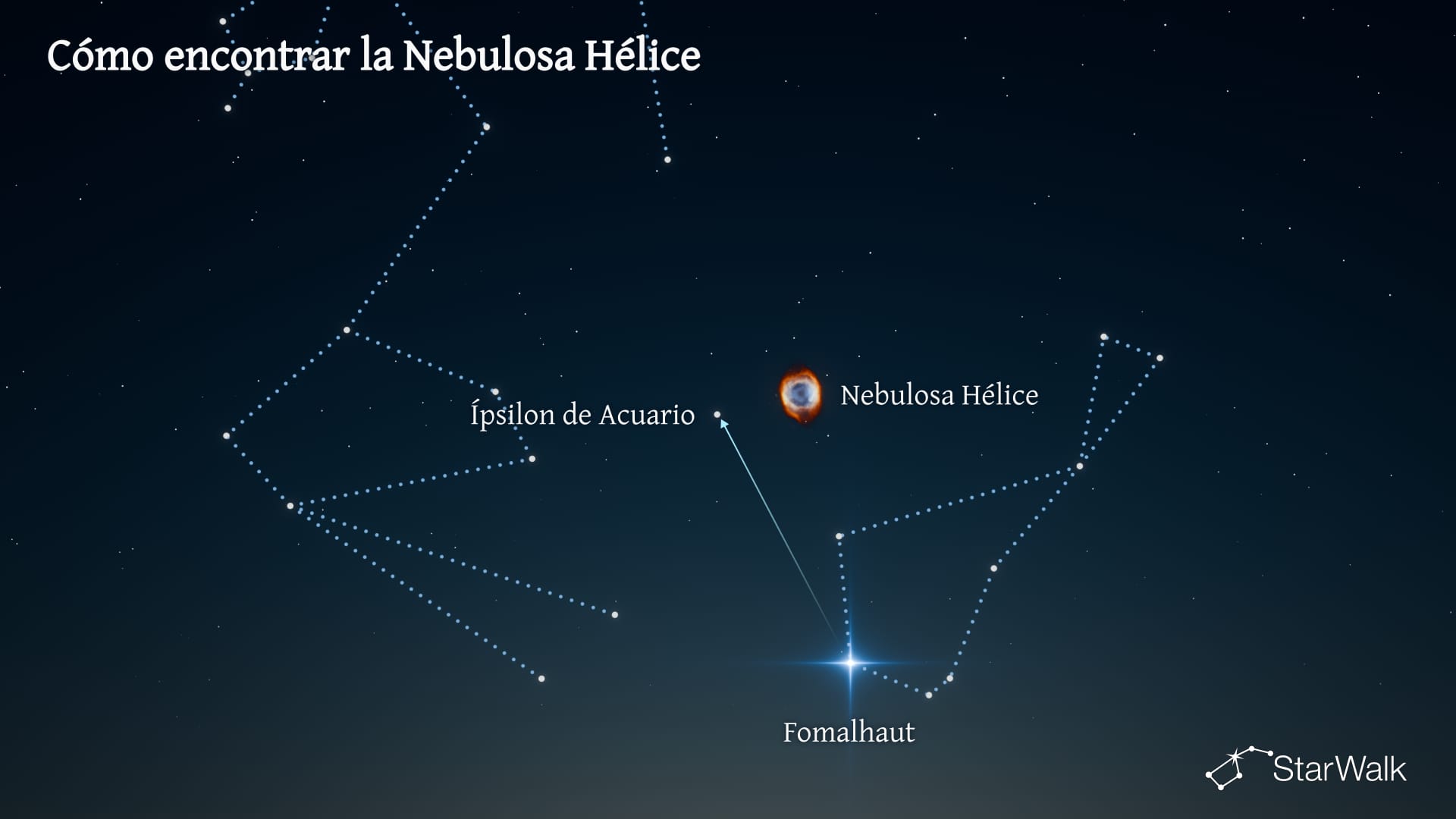 Nebulosa de la Hélice: cómo encontrarla