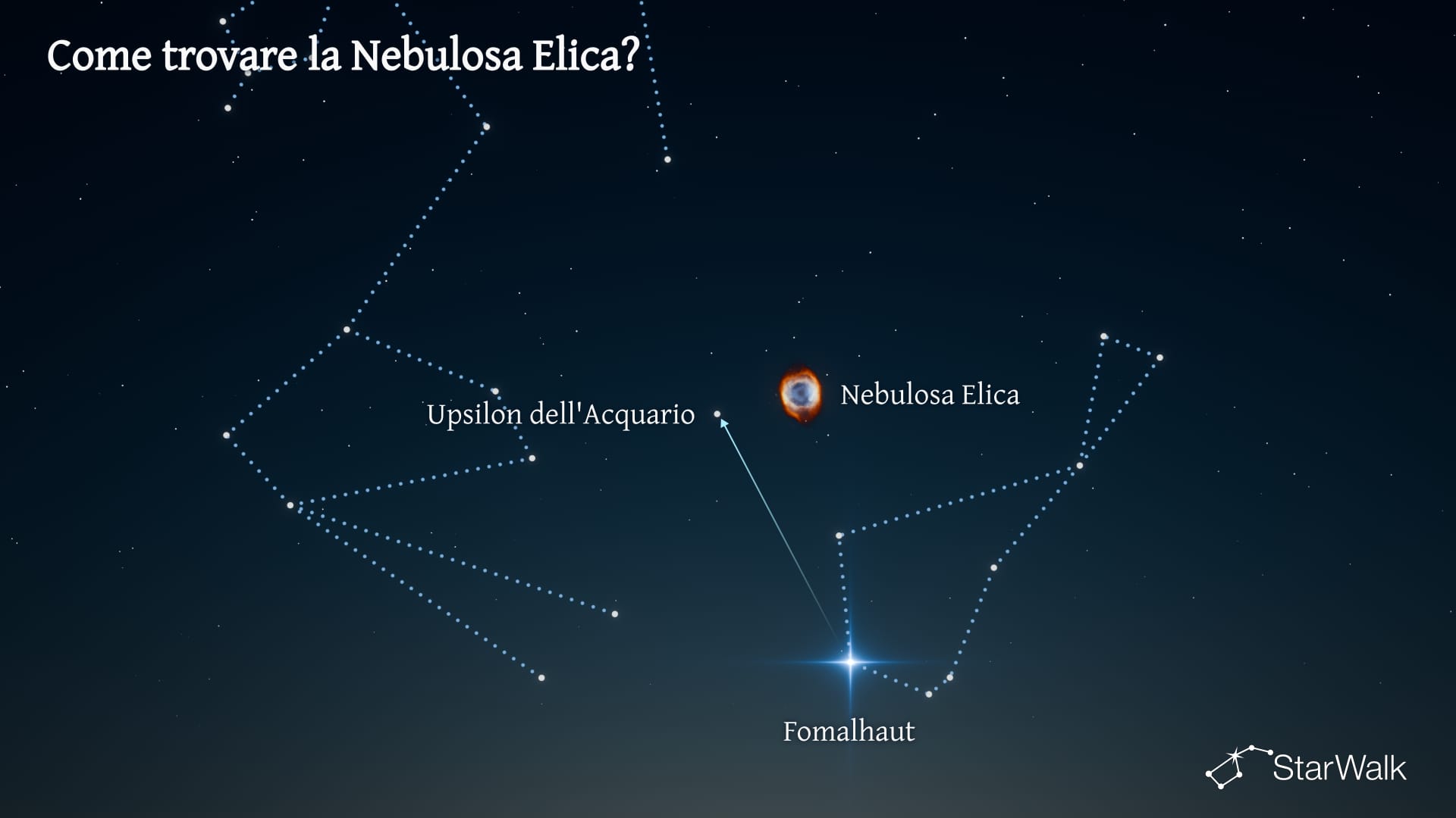 Nebulosa Elica — Come trovarla