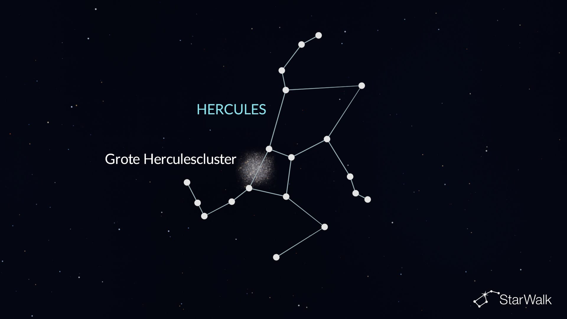 Bolvormige sterrenhoop in Hercules