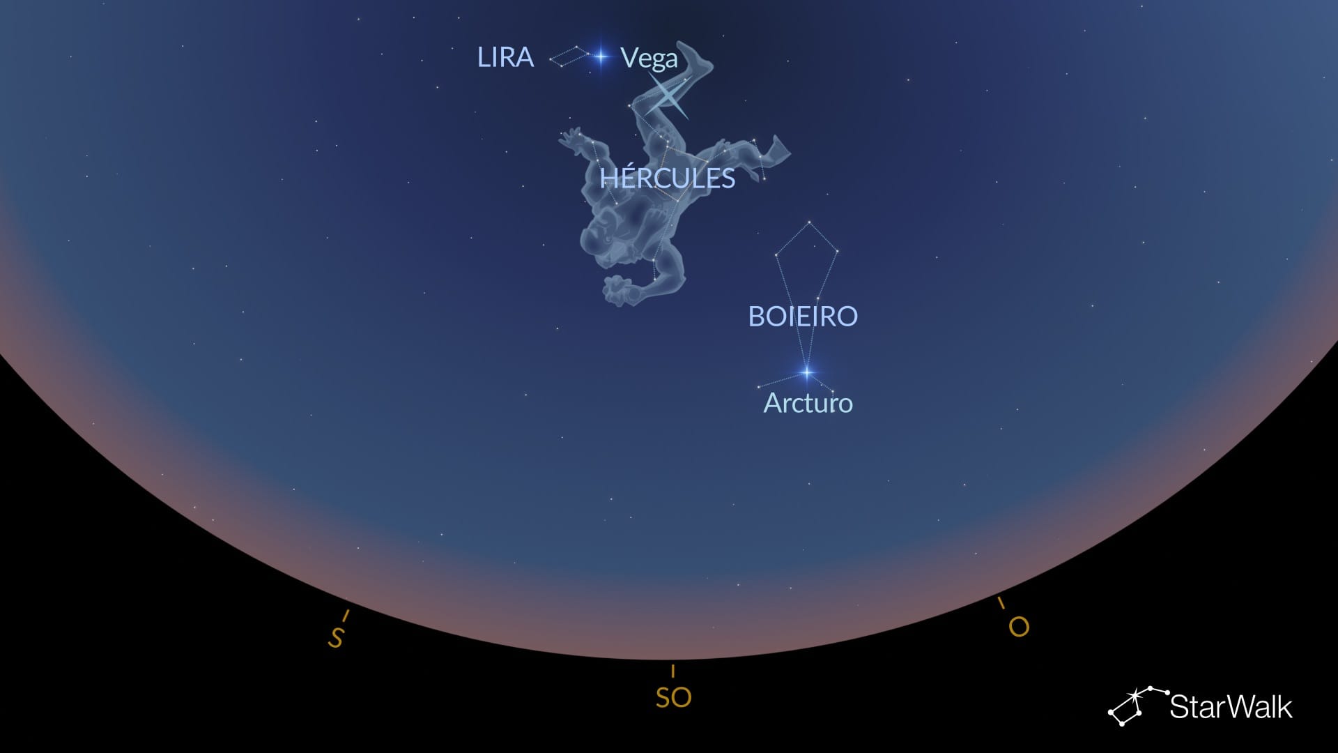 Como encontrar Hércules no hemisfério norte