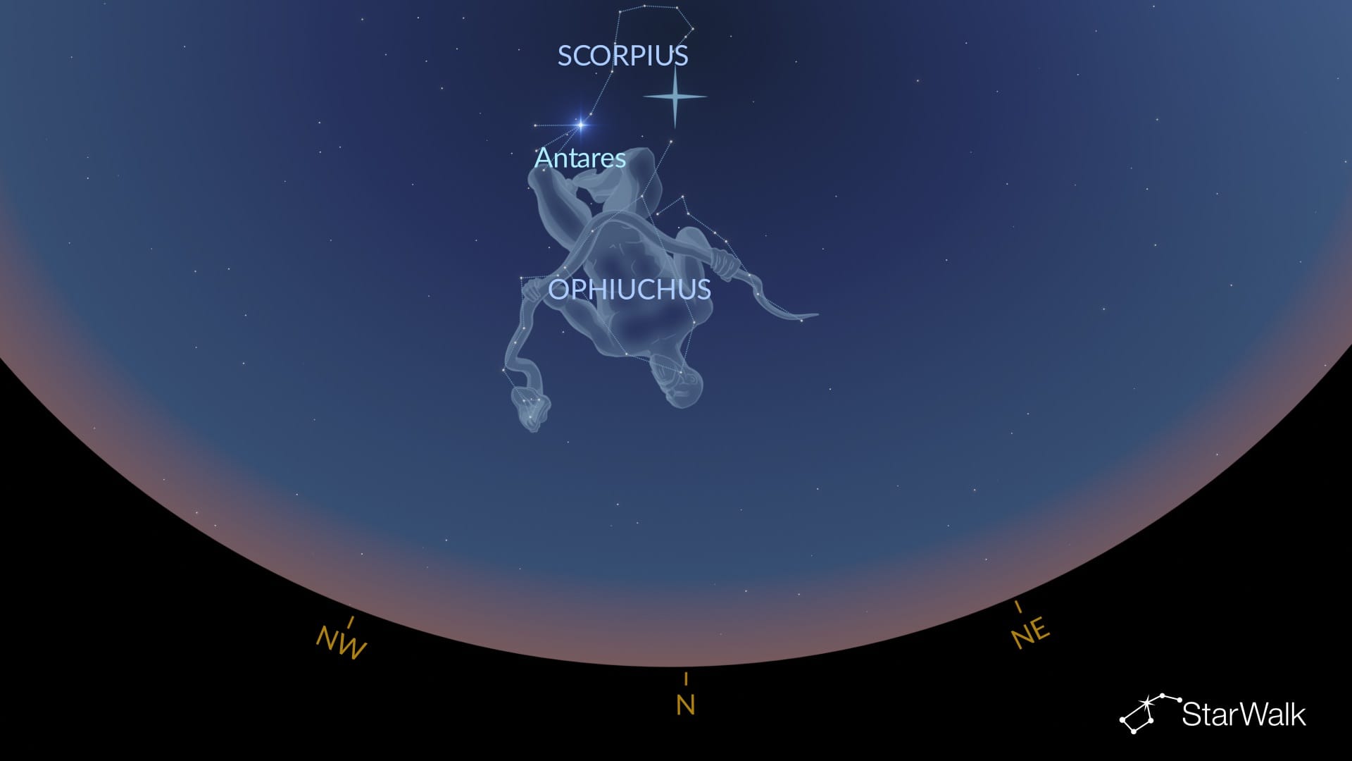 How to Find Ophiuchus in the Southern Hemisphere