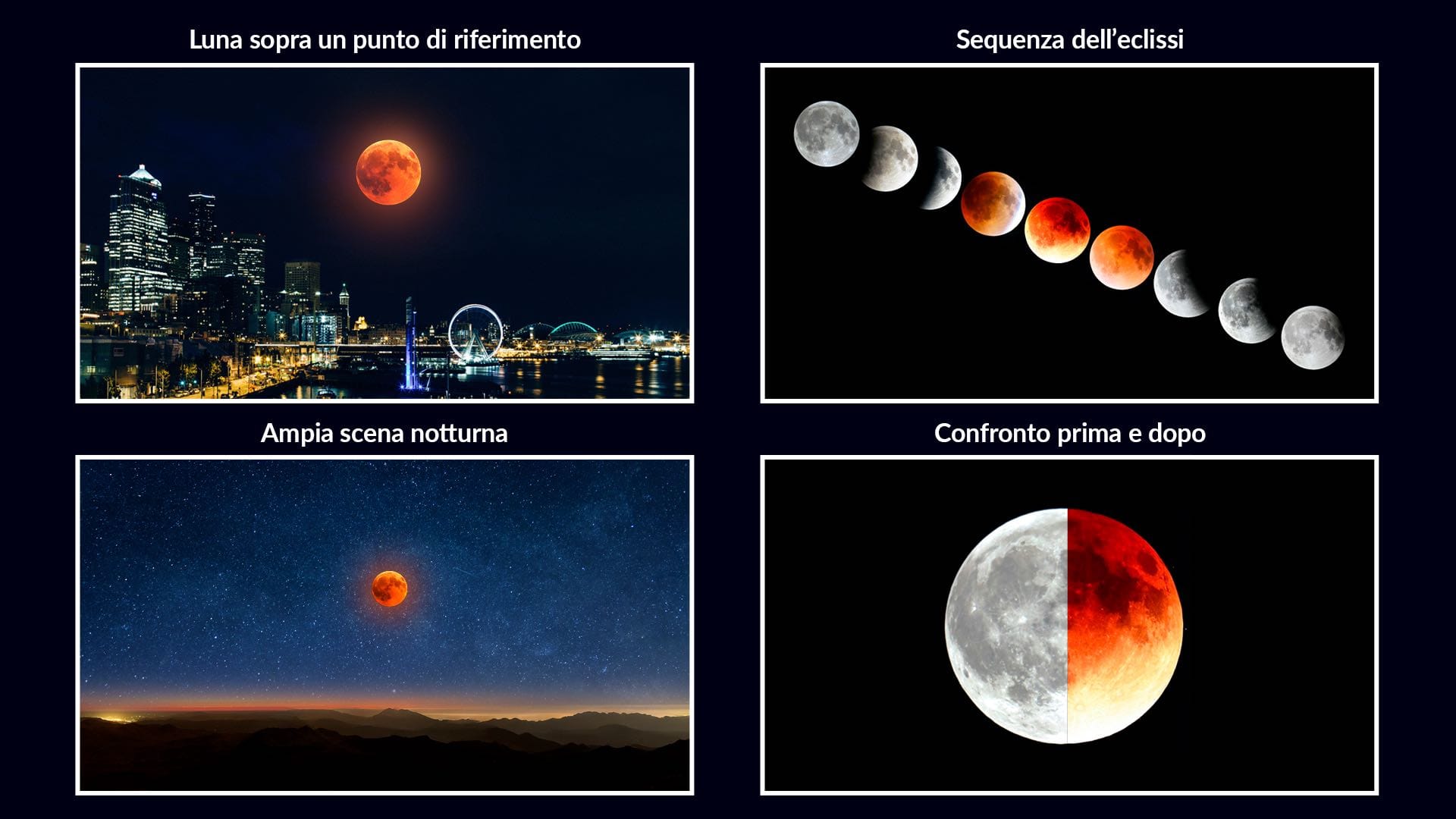 Idee creative per fotografare un’eclissi lunare