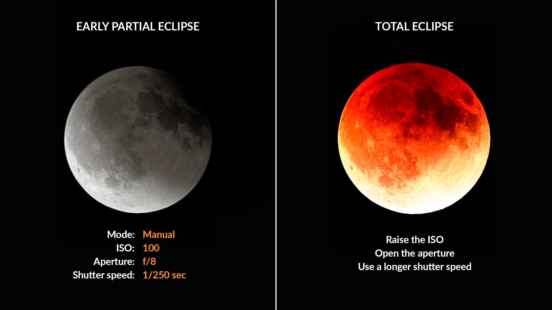 Lunar Eclipse Photo: Camera Settings