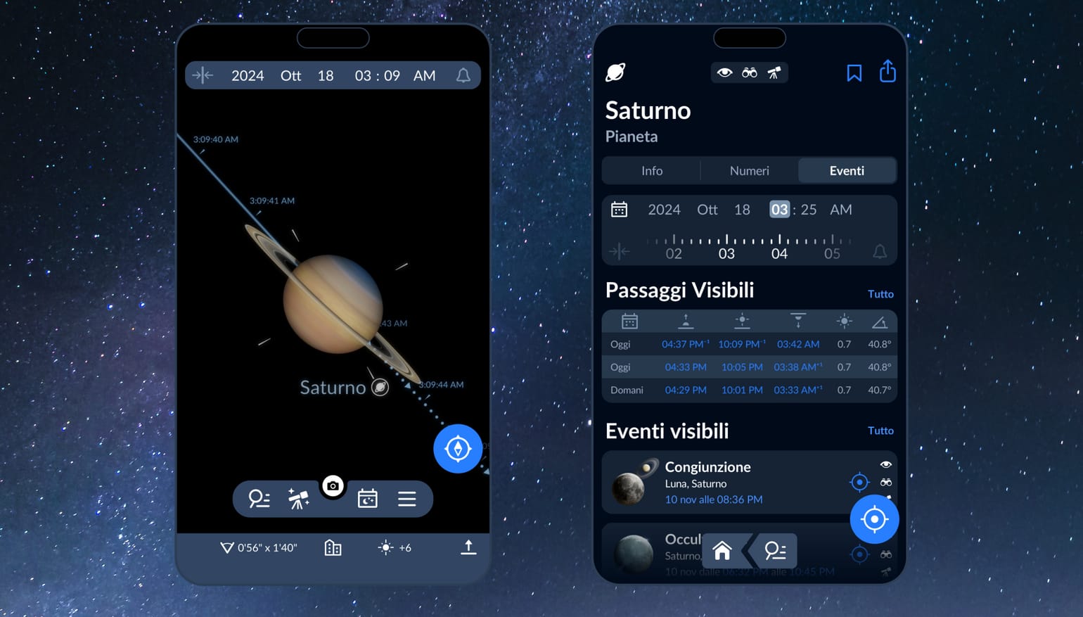 Saturno stasera