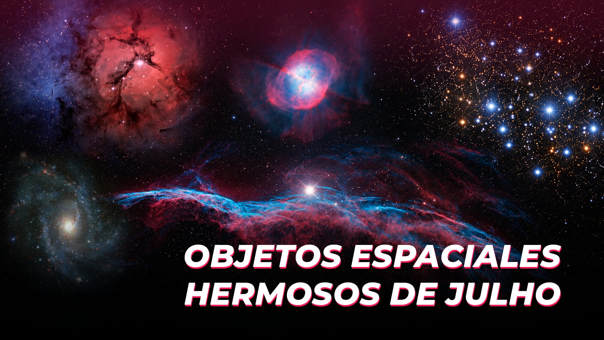 Objetos espaciales hermosos de julho