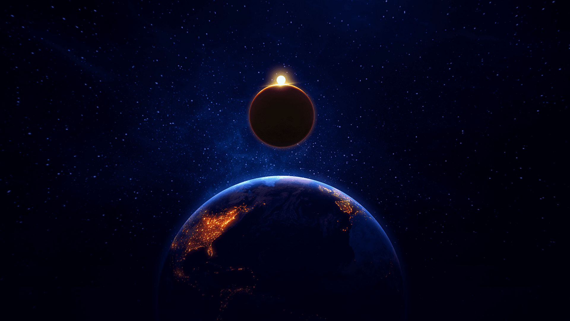 Vênus passa entre a terra e o sol