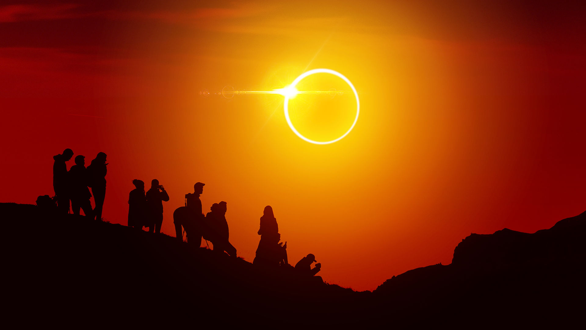 「炎の環」のような2020年の日食：観測の日時と場所