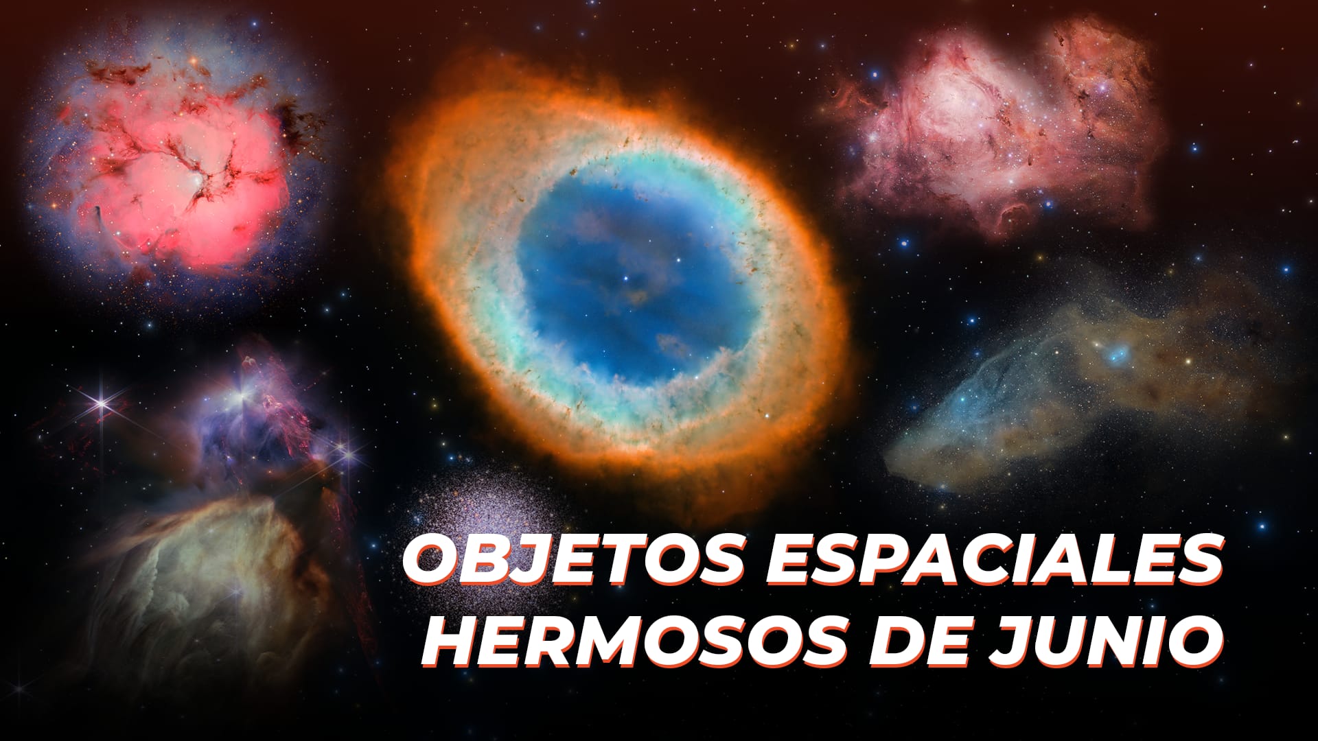 Objetos espaciales hermosos de junio