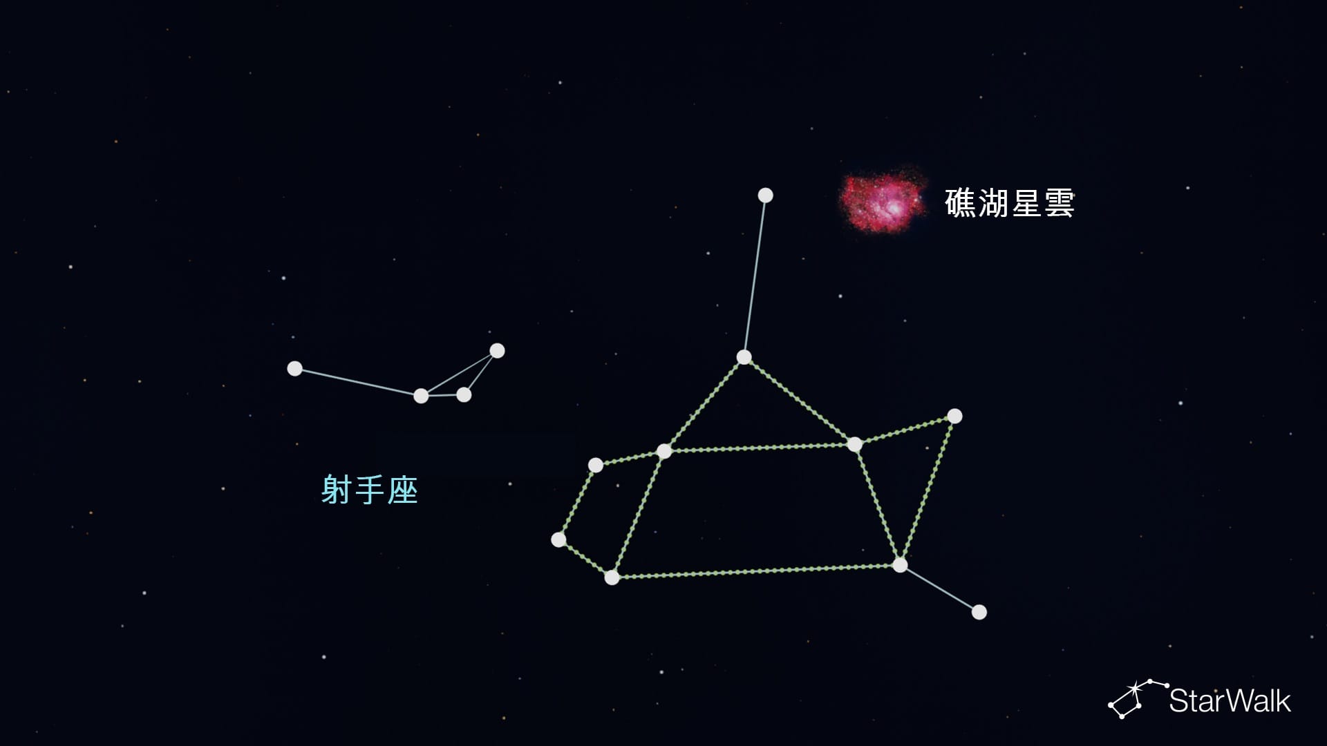 人馬座中的礁湖星雲