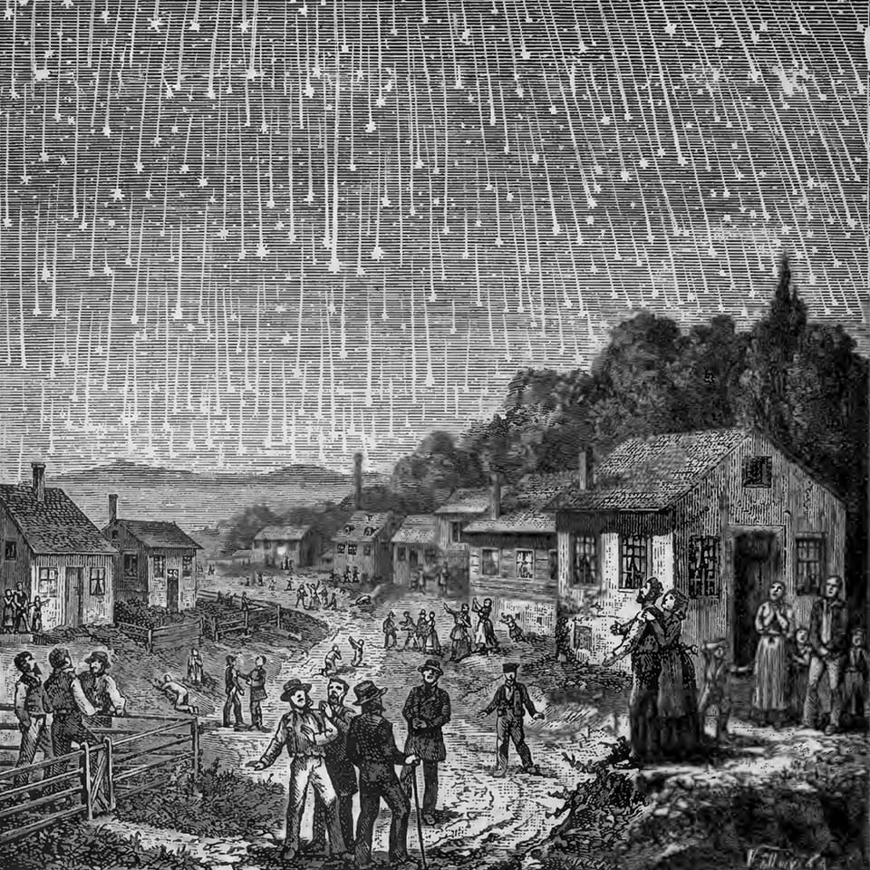 1833 Leonid meteor storm