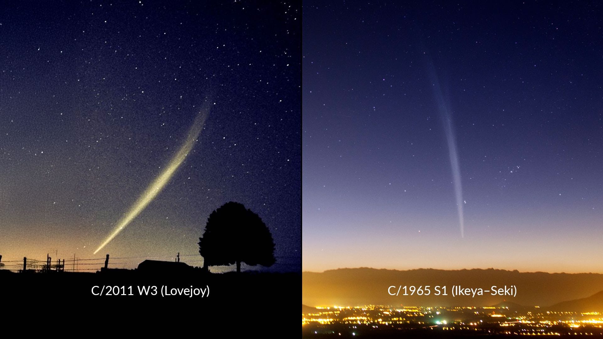 C/2011 W3 (Lovejoy), C/1965 S1 (Ikeya–Seki)