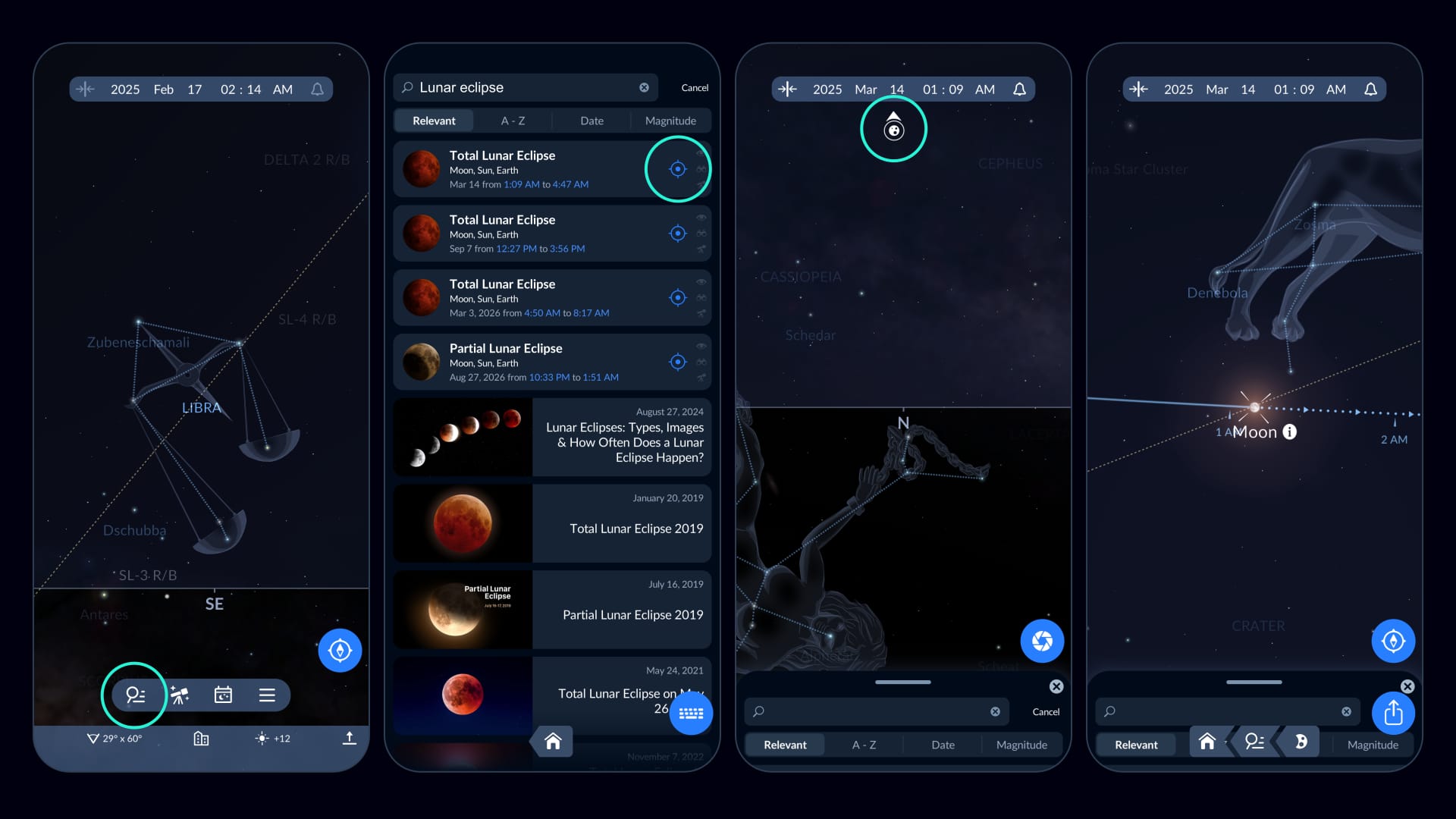 Moon in Sky Tonight during lunar eclipse (March 2025)