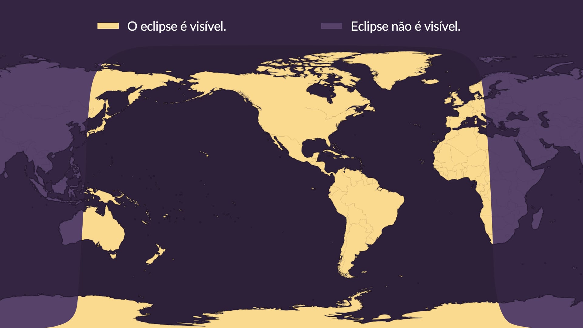 Lunar eclipse March 2024: map