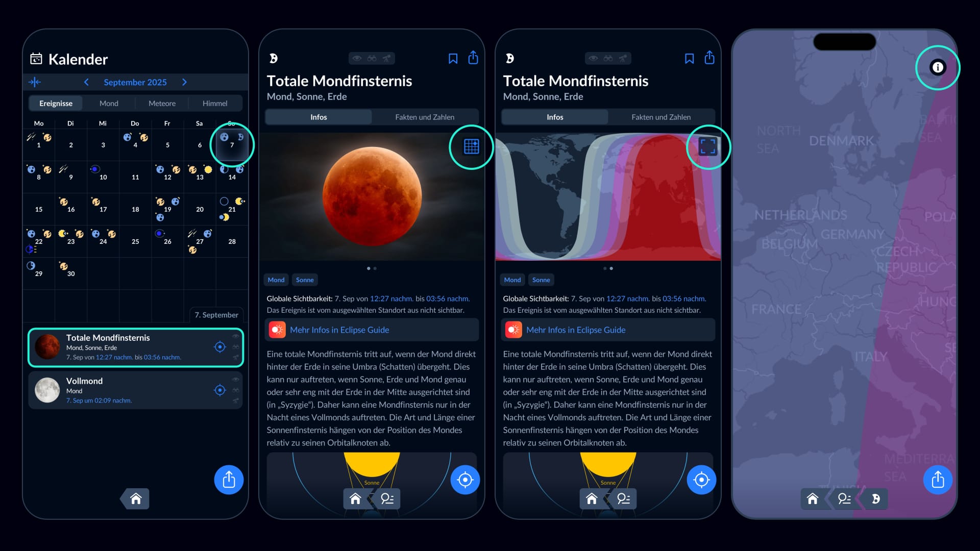 Lunar eclipse Sept 2025 Sky Tonight - Calendar