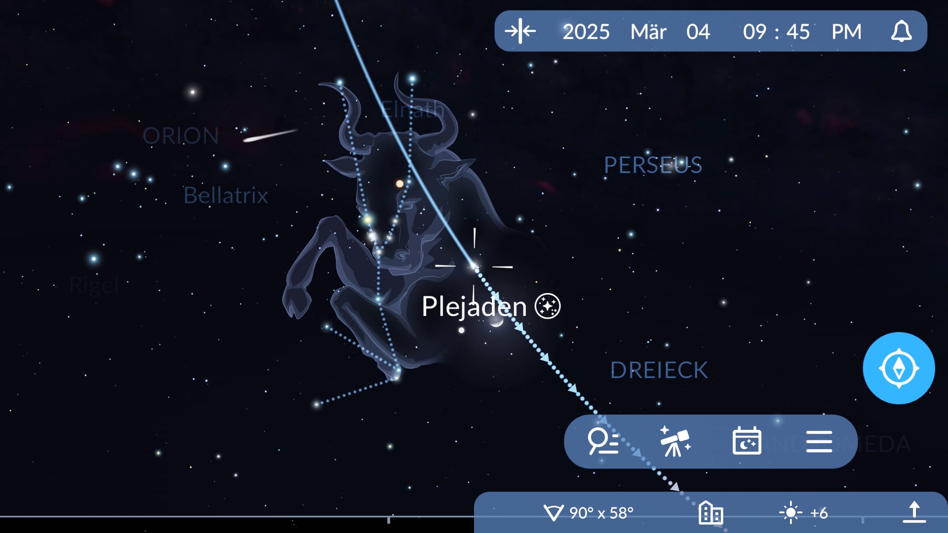 Pleiades near Moon