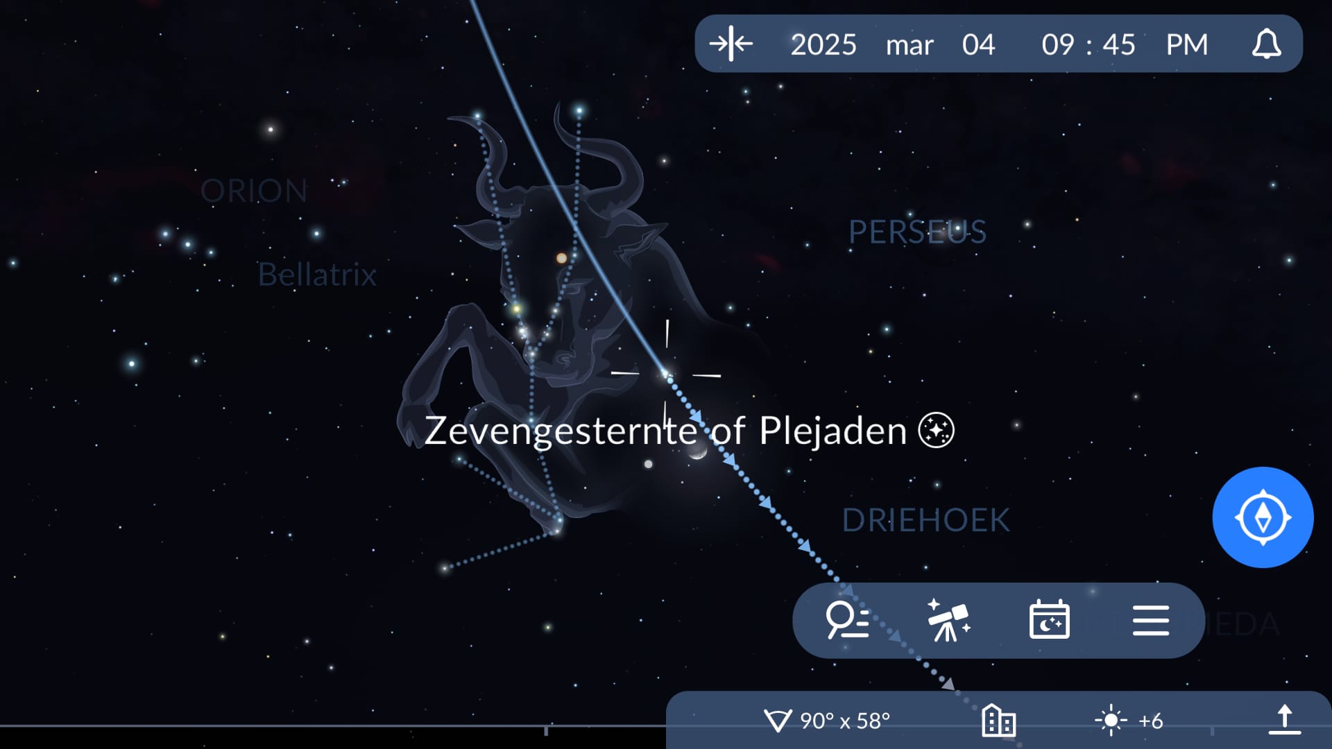 Pleiades near Moon