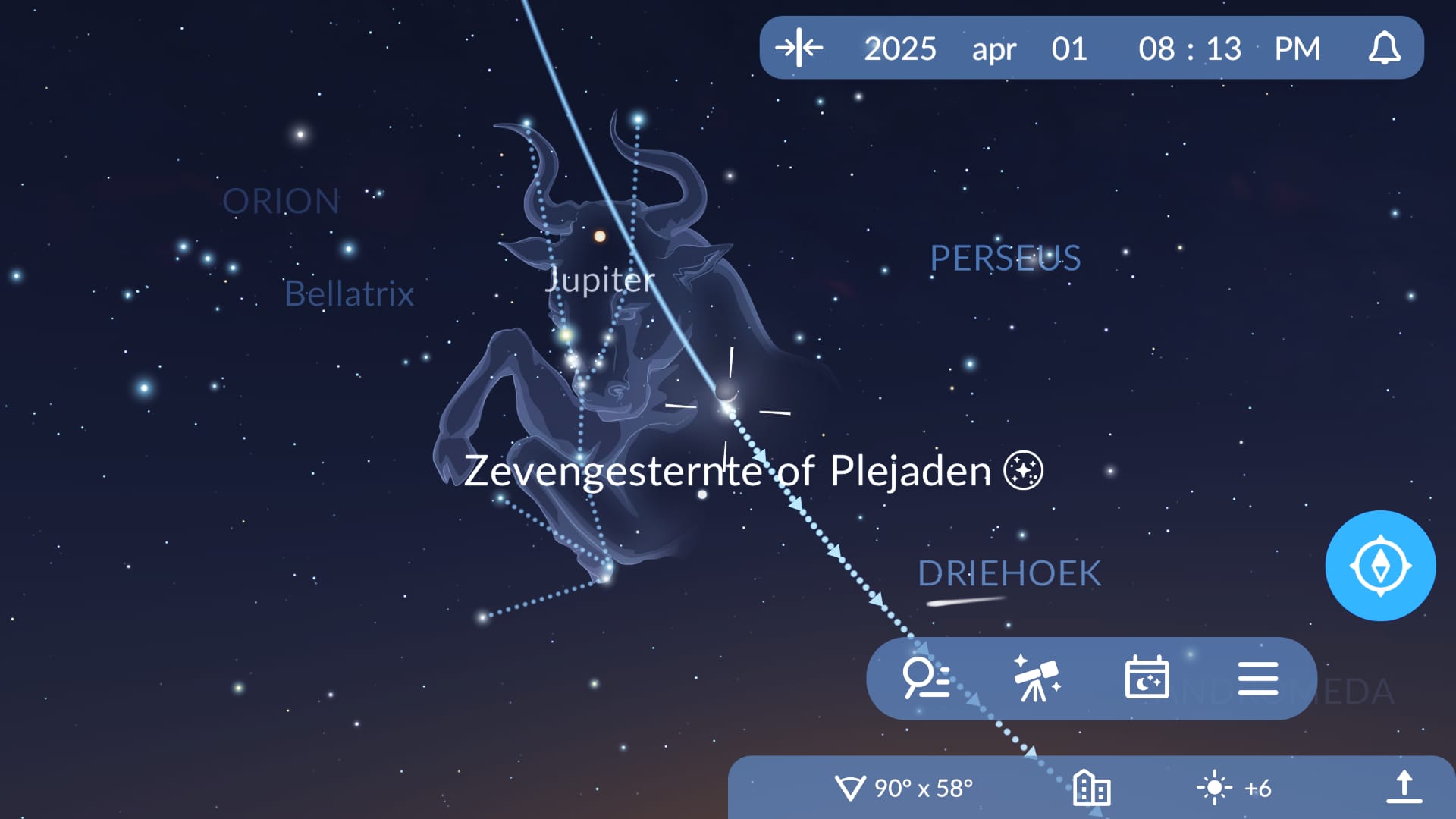 Pleiades near Moon