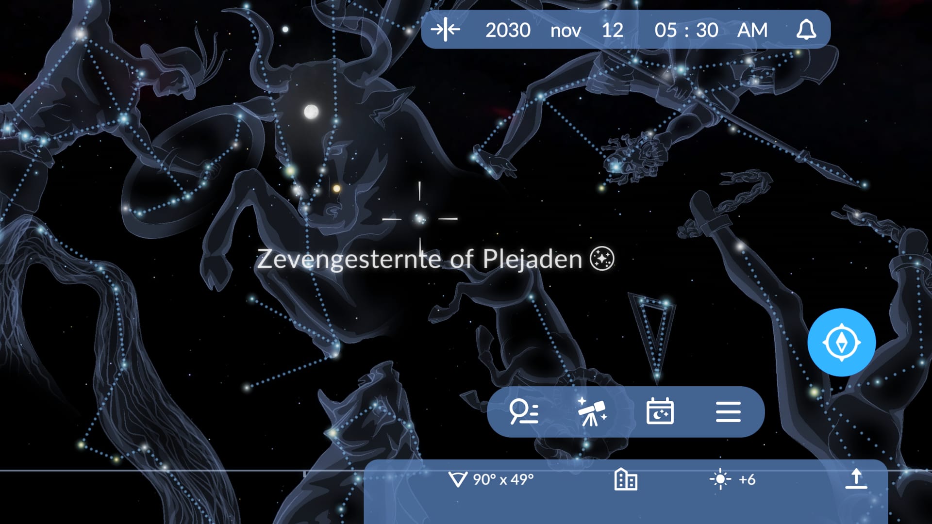 Pleiades in Sky Tonight