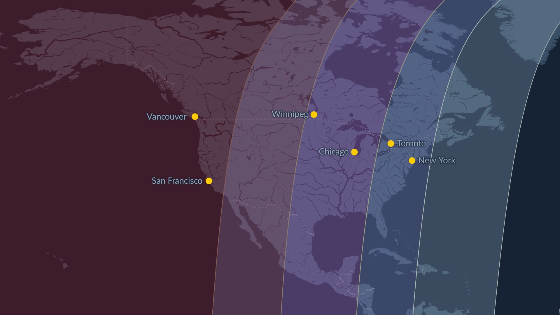 Sichtbarkeitskarte der Mondfinsternis: Blutmond im März 2026 in den USA und Kanada