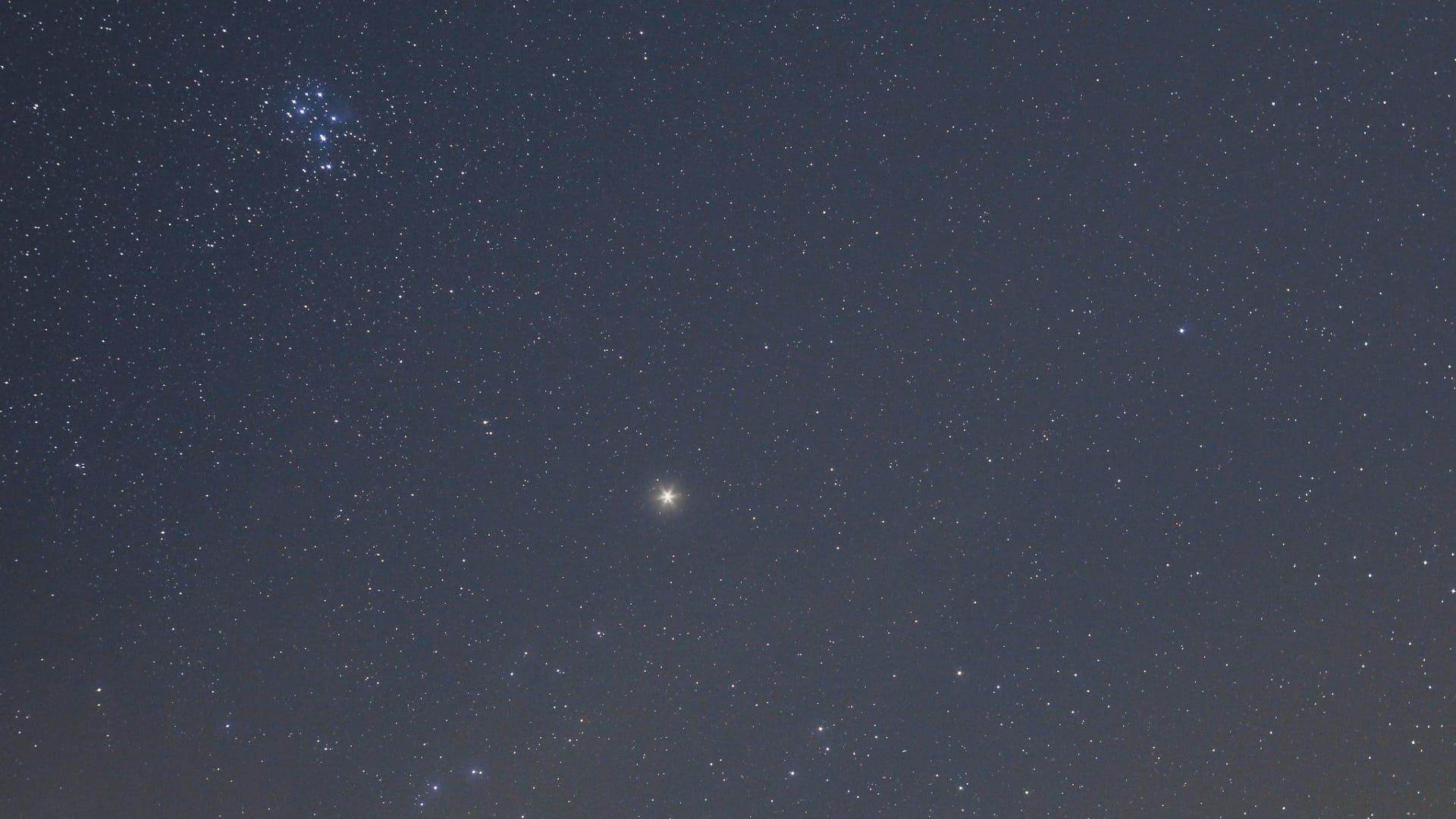 Mars in the sky