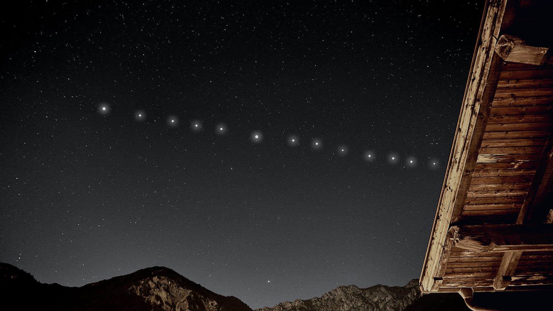 SpaceXのスターリンク衛星を夜空で見る方法