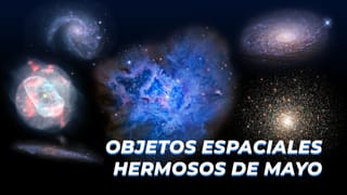 Objetos espaciales hermosos de mayo
