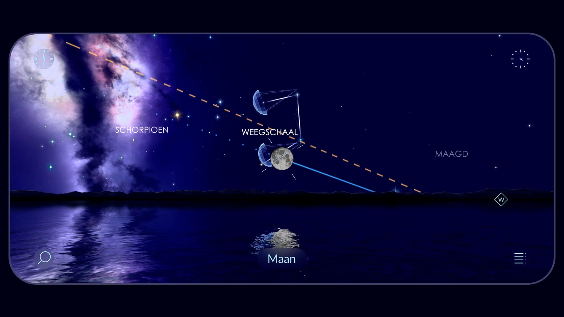 Volle Maan in Weegschaal