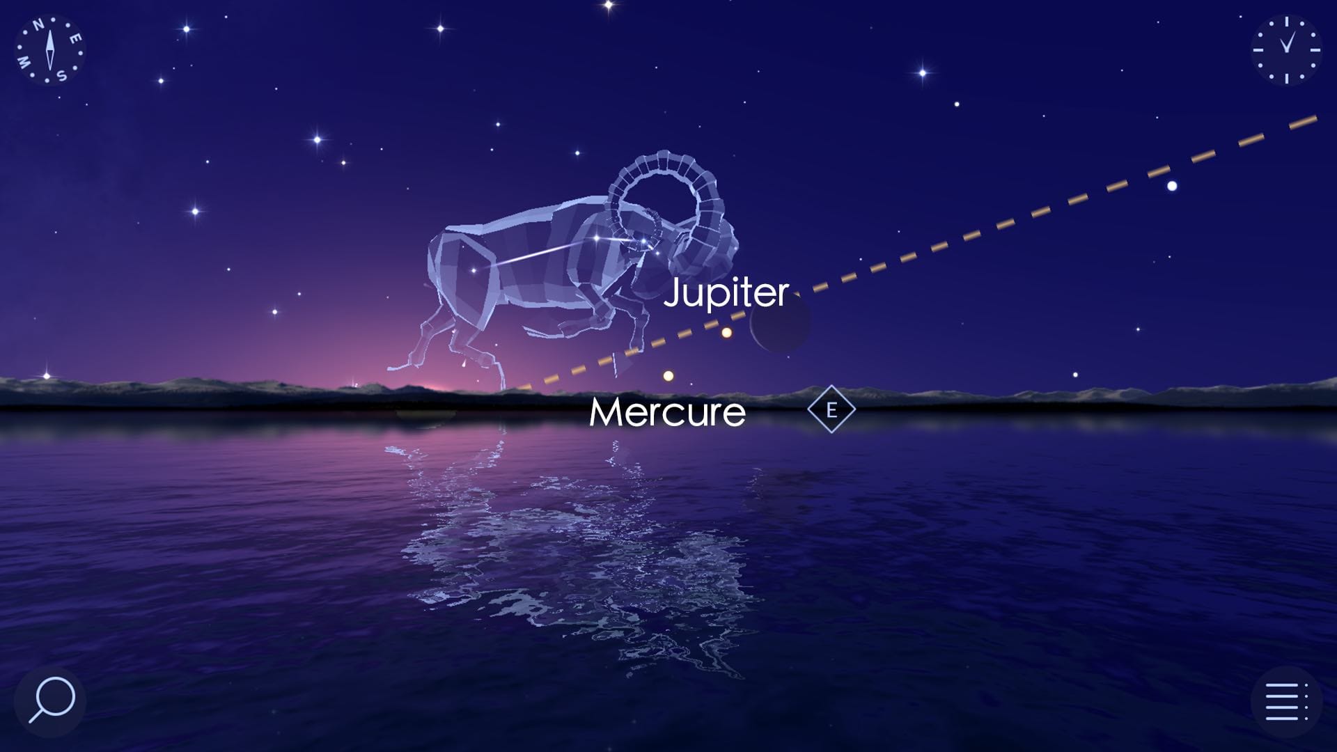 Mercury and Jupiter in May 2023