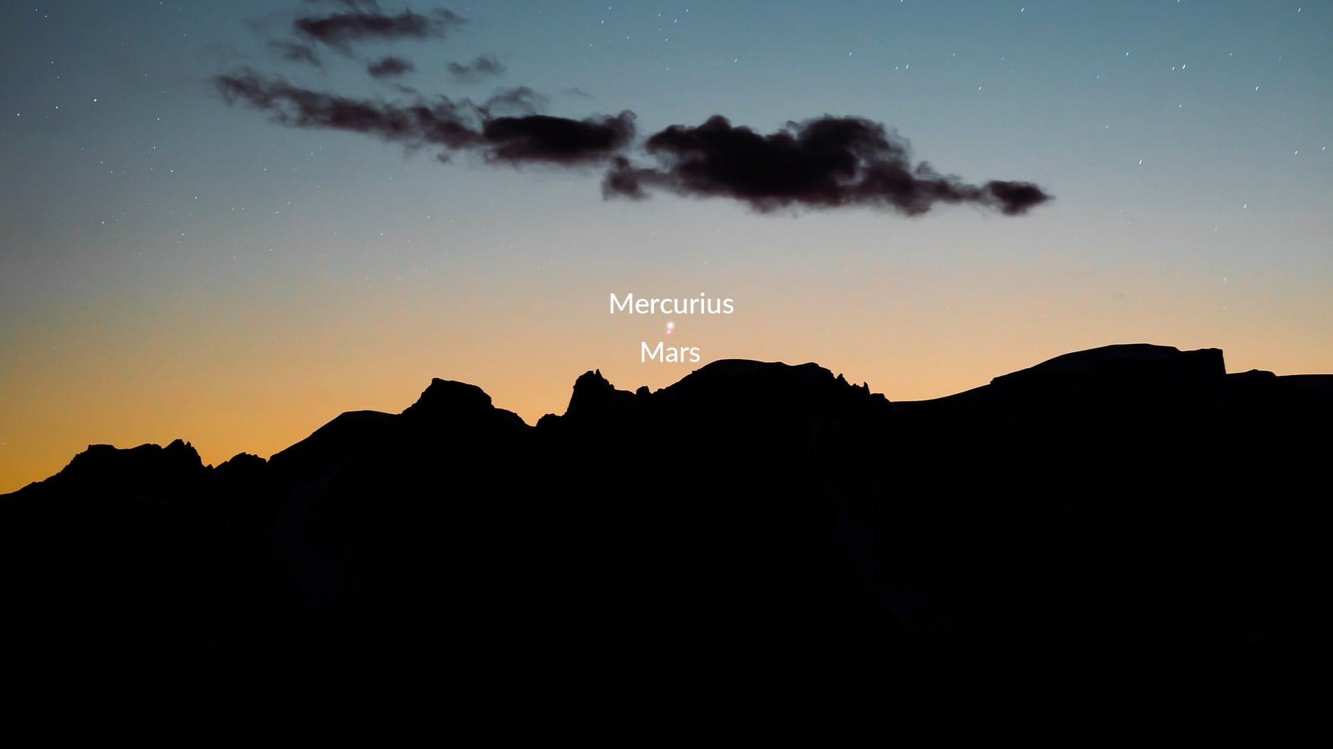 Mercury and Mars in January 2024