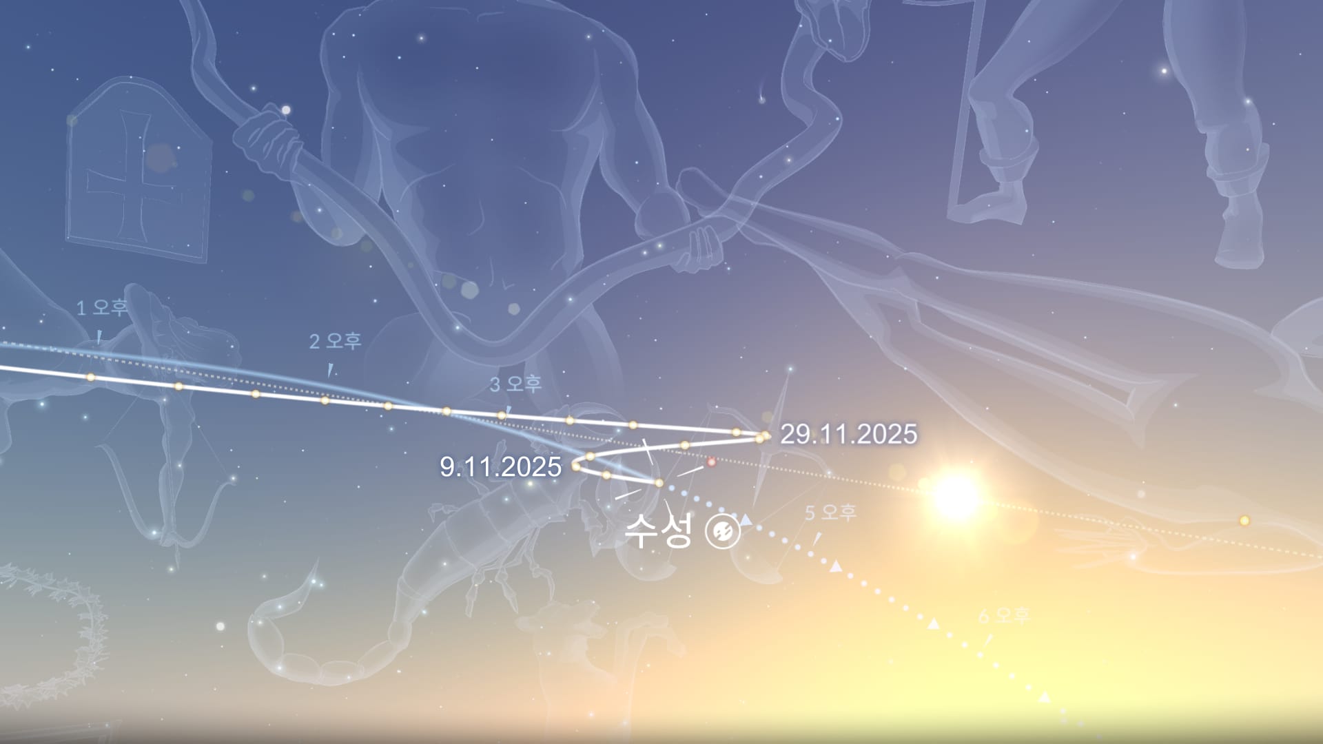 수성 역행 추적