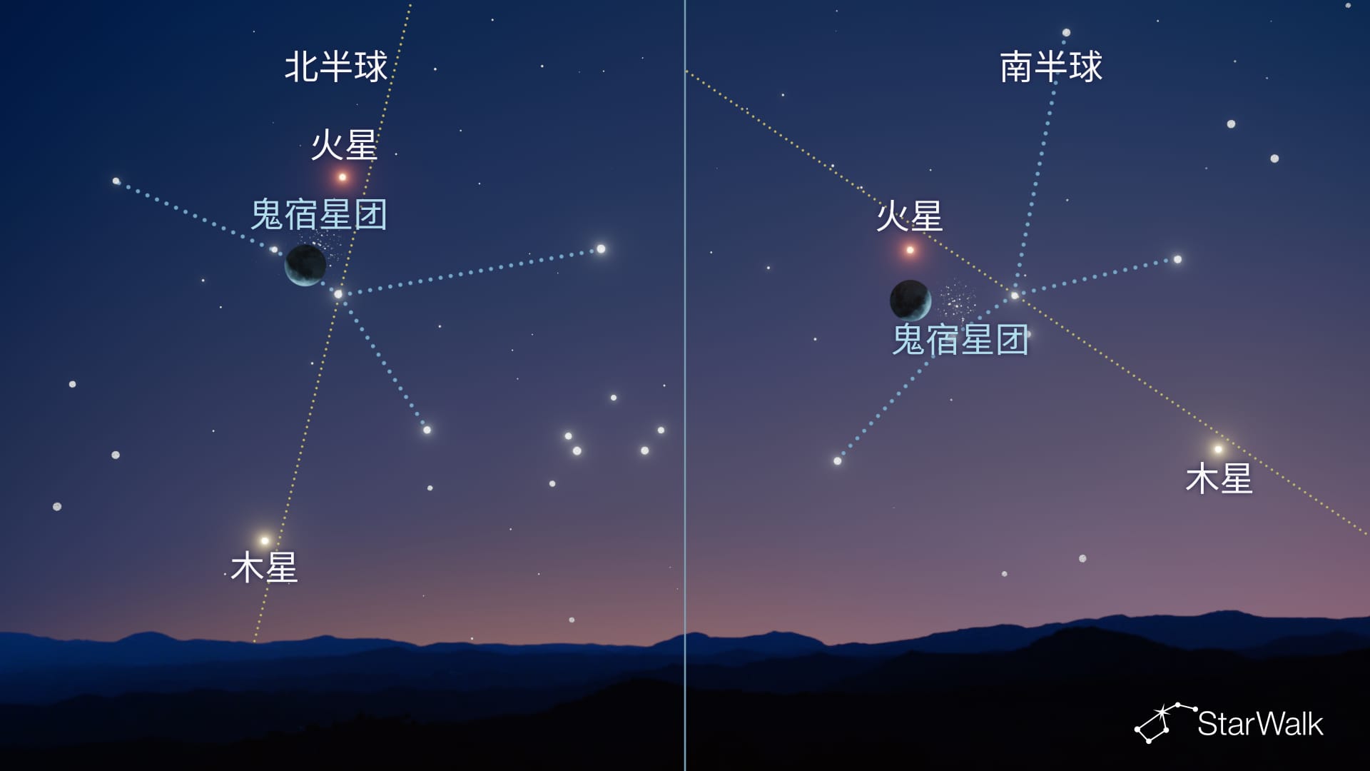 10月5日月亮靠近鬼宿星团