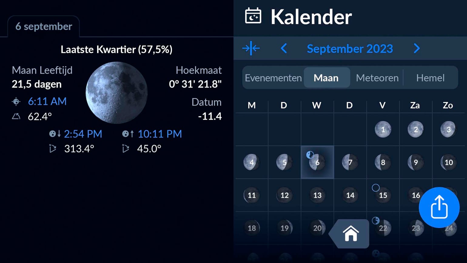 Volle Maan 18 September Oogstmaan 2024 Datum Volgende Volle Maan in September Star Walk
