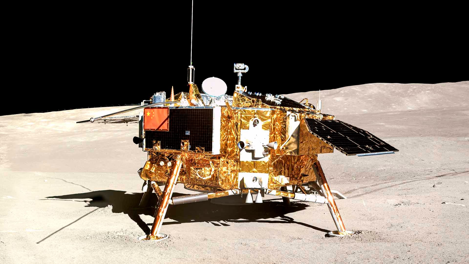 Chang’e 4 on the Moon.