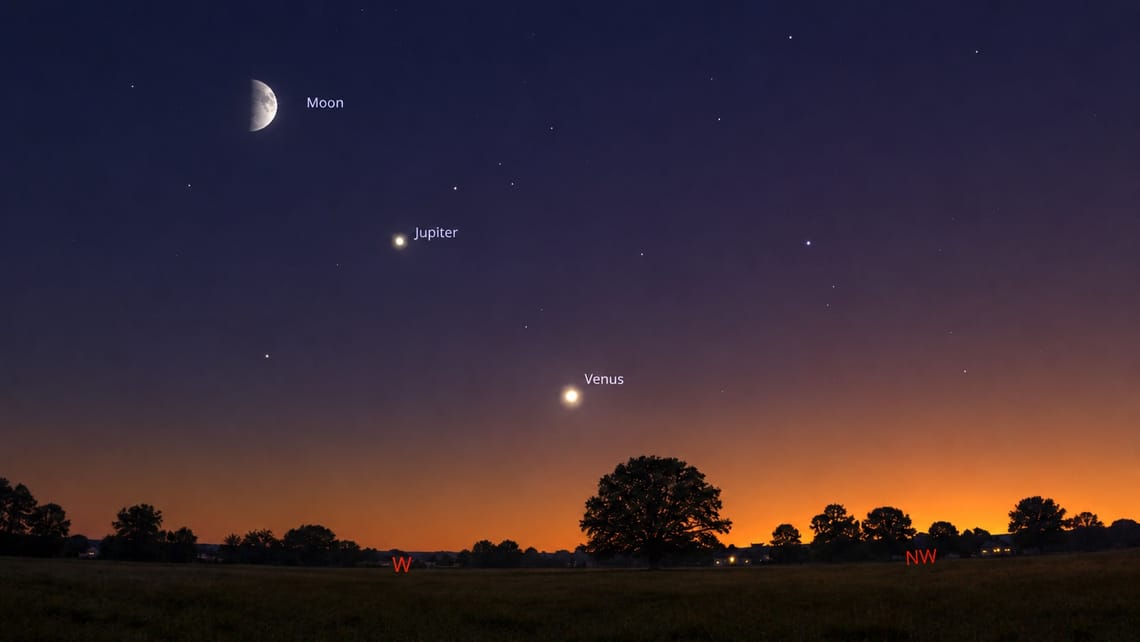 What Planet Is Next to the Moon Tonight | Moon and Venus