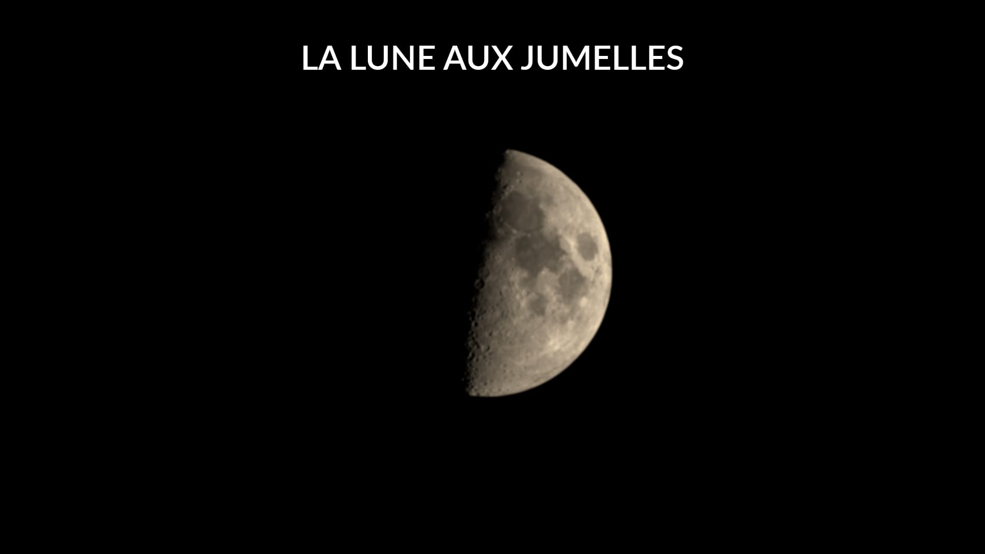 La Lune avec des jumelles