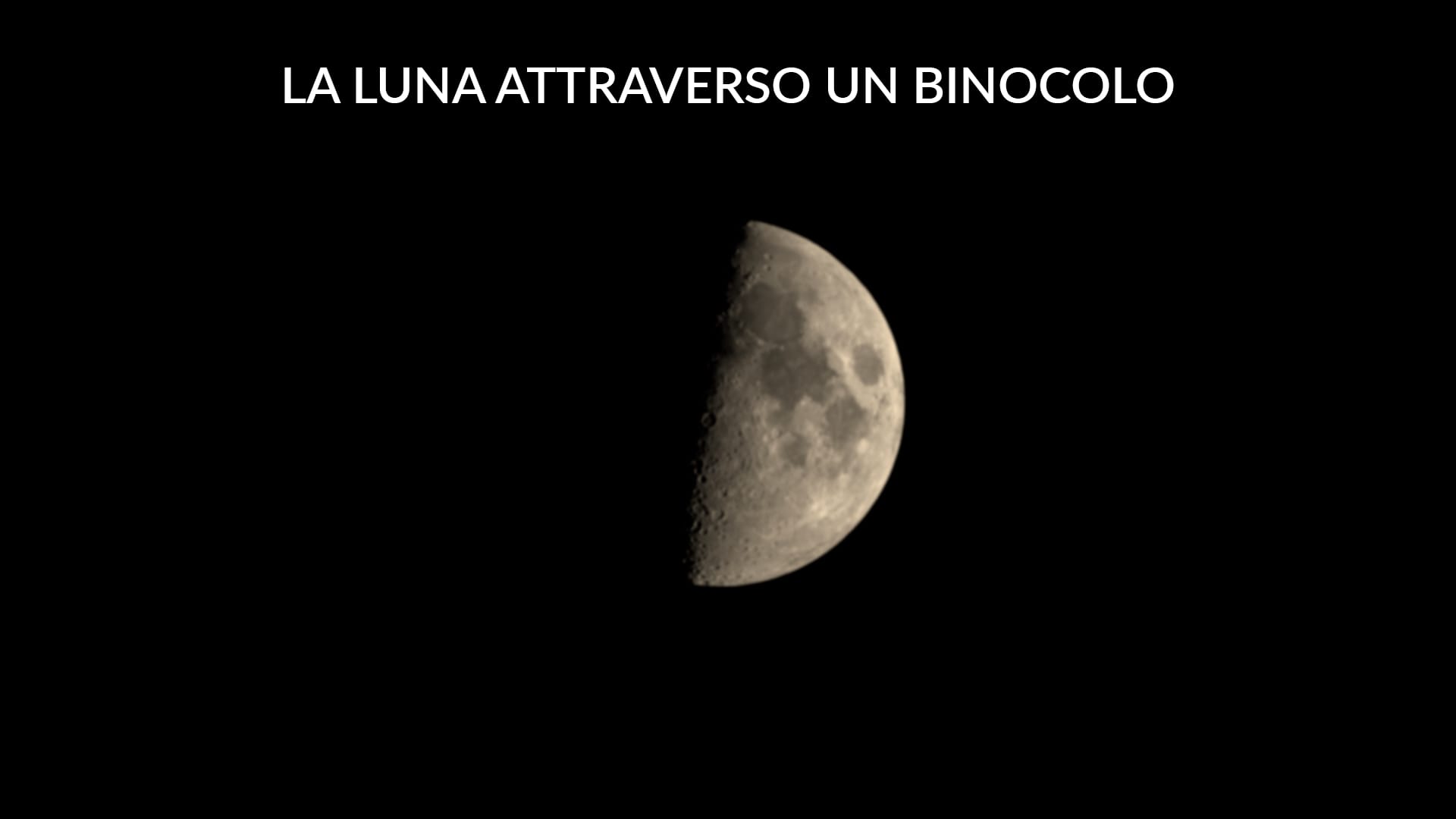 La Luna con il binocolo